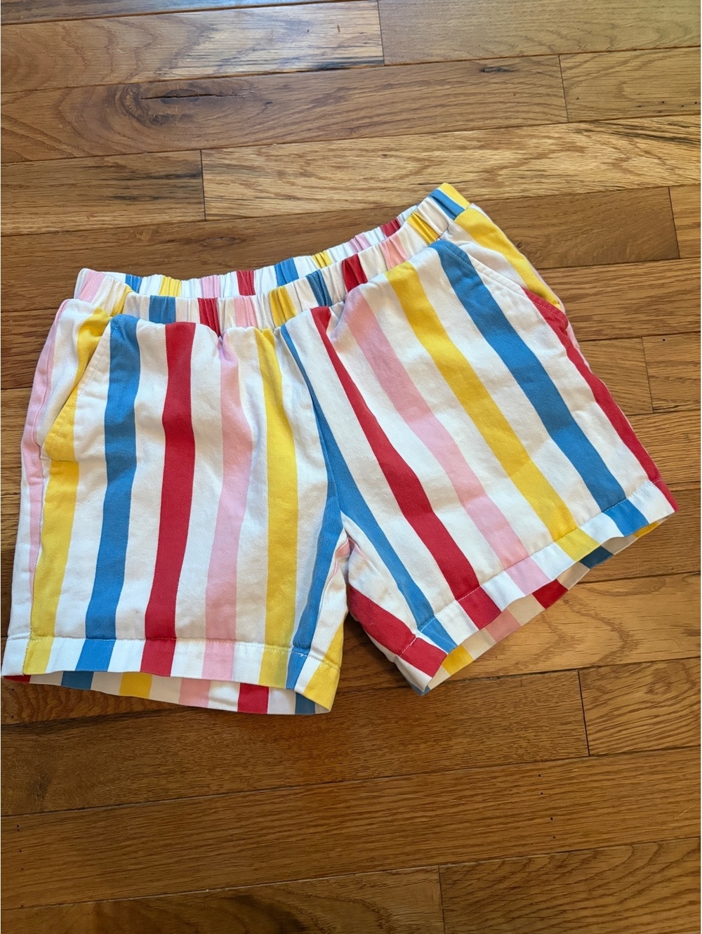 Hanna Andersson girls colorful stripe shorts size 10